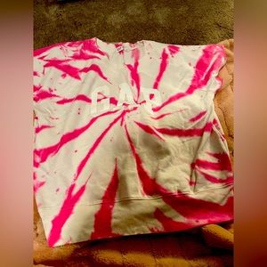 Gap tie-dye short sleeve sweatshirt